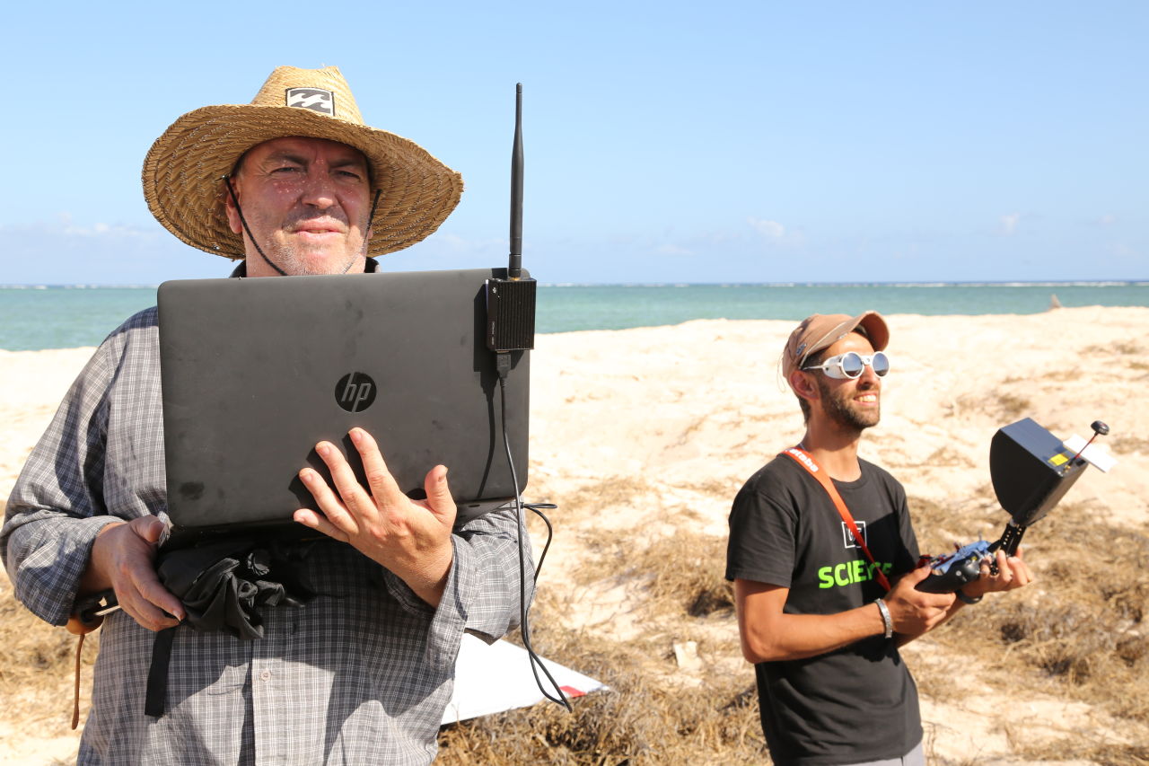 Using drones at Raine Island