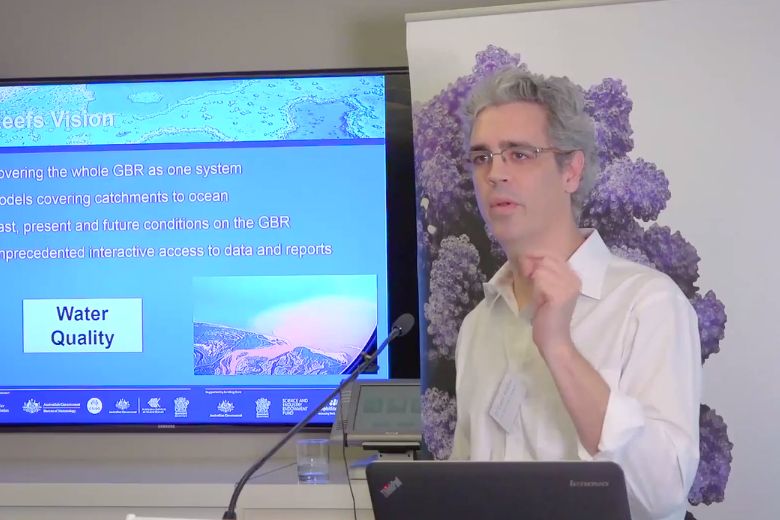 Dr Cedric Robillot talks eReefs at the Science Forum 2015