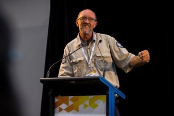 Andy Dunstan at the Locate16 conference